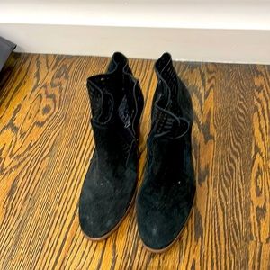 Vince Camuto Suede Black Ankle Boot